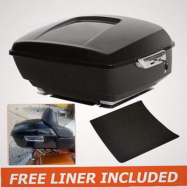 13.7" King Pack Trunk For Harley Davidson Touring Street Glide Road King 14-26