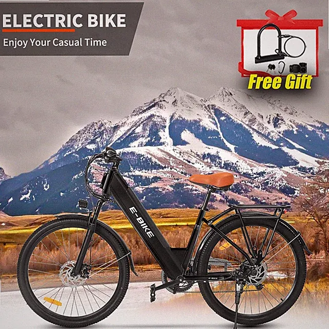 2026 Electric Bicycle 26" Ebike Commuter Tire Bike 750W Mountain Bike For Adults