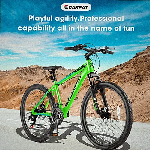 24Inch Bicycle Youth Boys Aluminium Frame Shimano 21 Speeds Mountain Bike MTB