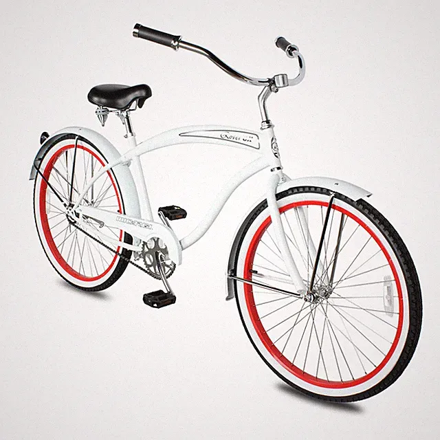 26" Beach Cruiser Bike Single Speed Steel Frame Comfort Bike For Beach Ridings