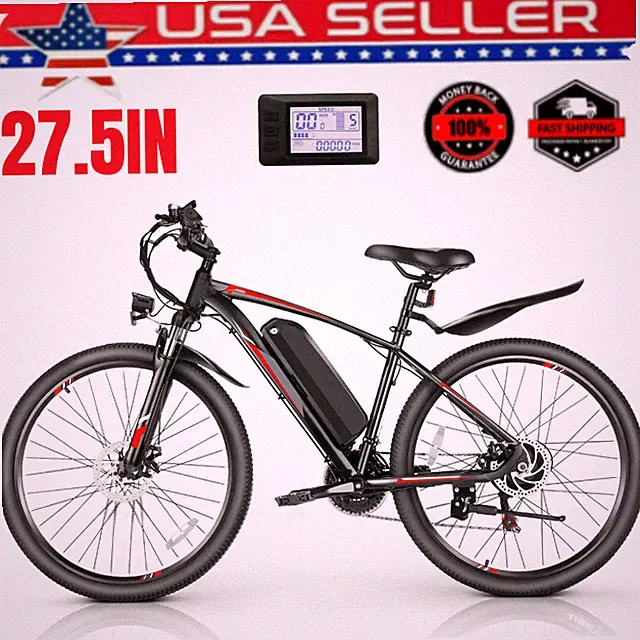 27.5in Electric Bike, 500W Electric Bicycles for Adults Ebike 48V Mountain Bike