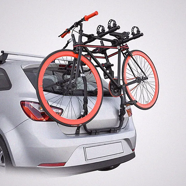 3 Bike Rack Trunk Mount Bicycle Carrier Durable Steel Car Truck SUV