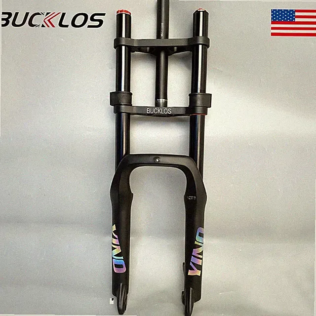 BUCKLOS 20/26*4.0" Fat Beach/Snow/Electric/DH Bike Forks MTB Air Suspension Fork