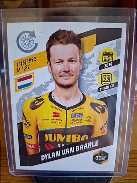 Dylan Van Baarle 2023 Panini Tour De France Sticker. # 273 Visma Lease A Bike
