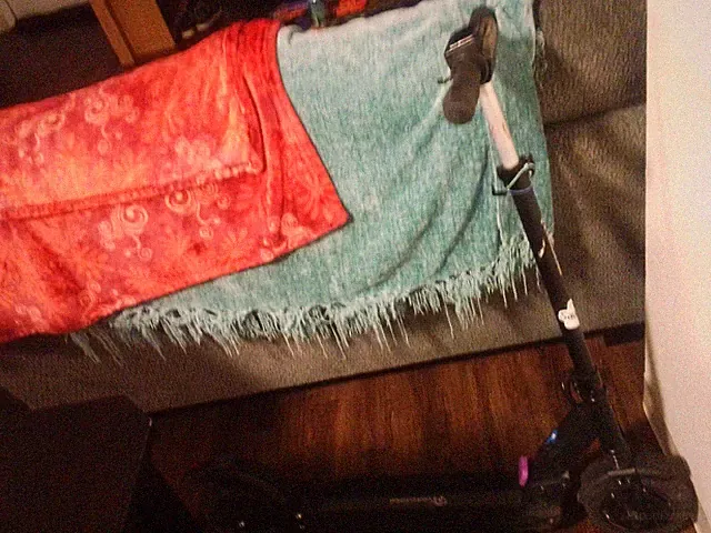 electric powered scooter 350Watt. Motor does 18 to 20 mph and 20 miles on batter