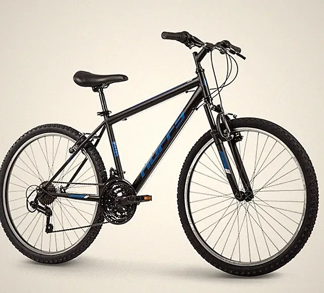 Huffy Stone Mountain 26" Mountain Bike Matte Black Shimano 21-Speed, NEW!