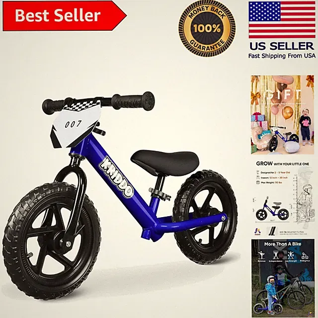 Kriddo Customizable Toddler Balance Bike, Age 18 to 5 , Blue