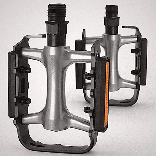 Mountain Bike Pedals,Road/MTB Flat Pedals, Non-Slip Lightweight Aluminum Sliver