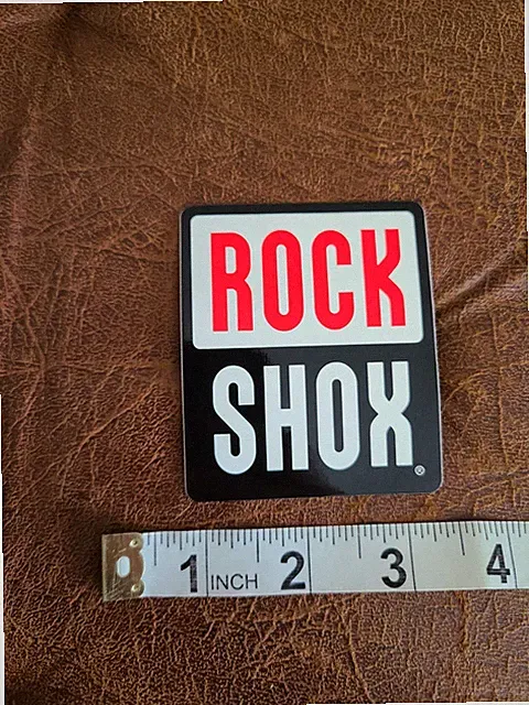 Original ROCKSHOX 2.5" x 3" Bike sticker MTB Decal