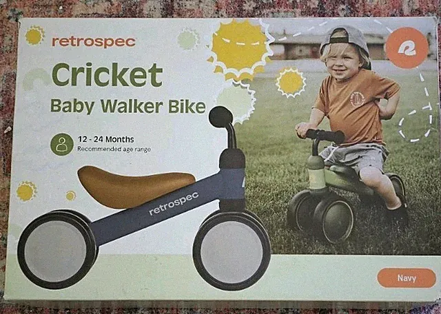 Retrospec Cricket Baby Walker Balance Bike Walk Trainer Ages 12-24 months 1-2 Yr