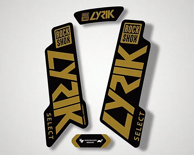 Rock Shox LYRIK SELECT 2020 Fork Decal Mountain Bike Cycling Sticker Gold