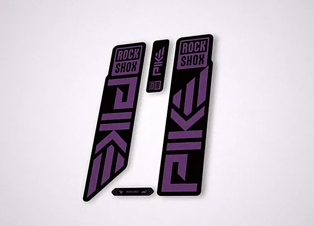 Rock Shox PIKE 2023 Mountain Bike Cycling Decal Sticker Adhesive Purple