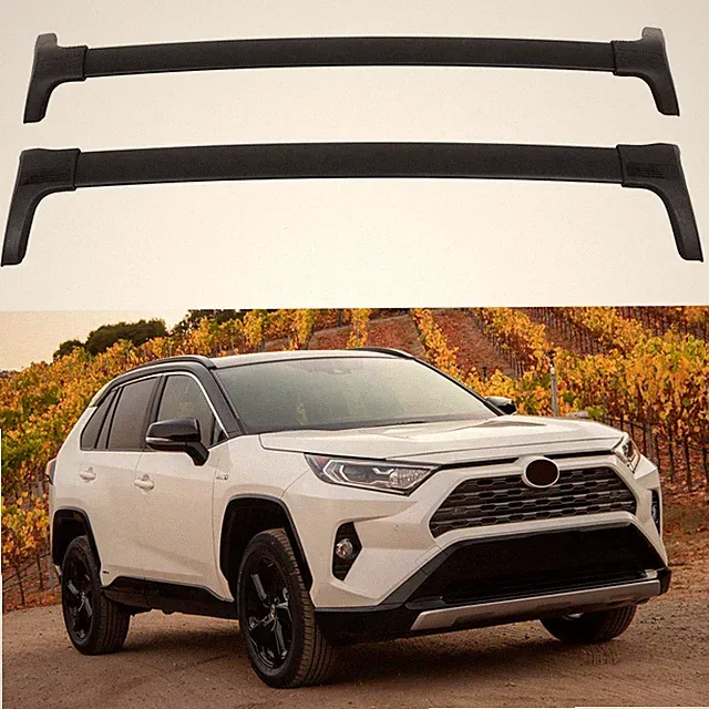 Roof Rack Cross Bars For Toyota RAV4 2019-2023 Cargo Kayak Canoe Bike Snowboard