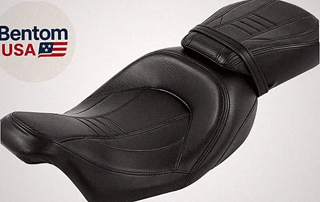 Two-Up Low-Profile Seat Rider Passenger Seat Fit for Harley 2009-2023 Touring Ro